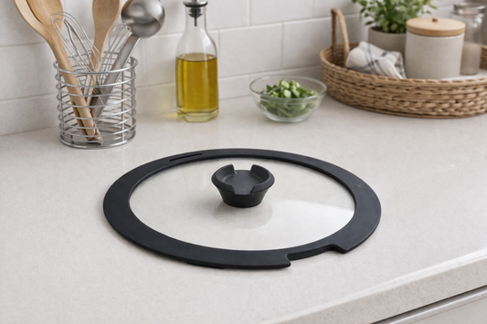 「シリコンガラス蓋」フライパンとセットで日常使いを。