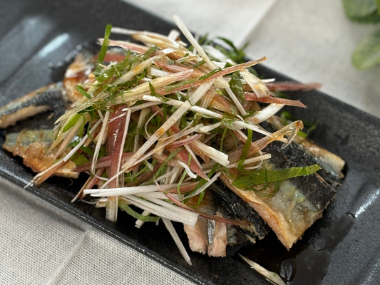 サンマの香味ポン酢ソテー