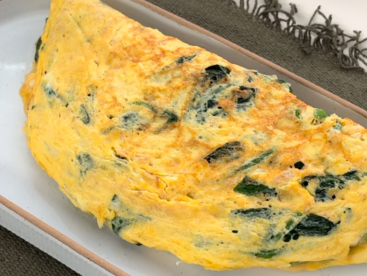ほうれん草とツナのチーズオムレツ
