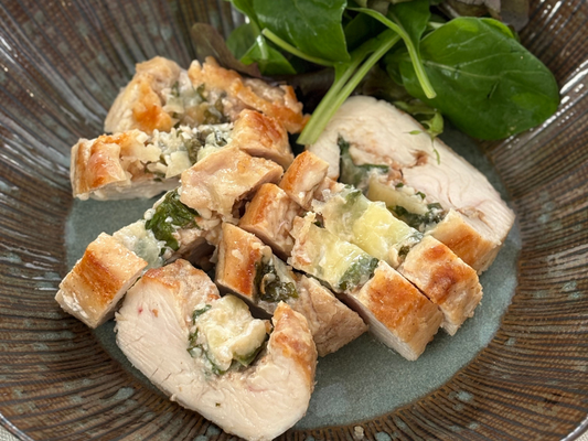 鶏むね肉の梅しそチーズ巻き焼き