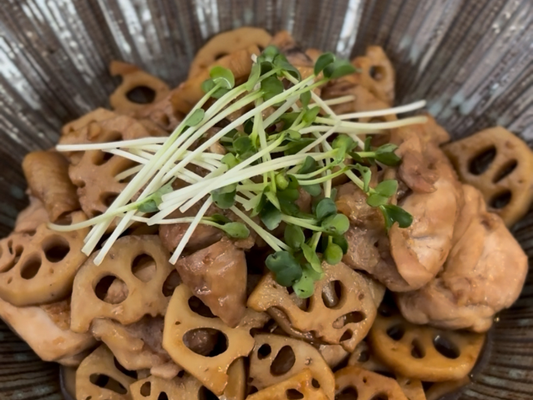 鶏肉とれんこんの甘辛照り焼き