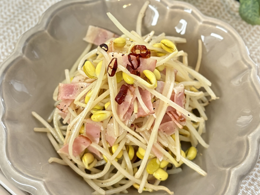 シャキシャキ無限もやしペペロン