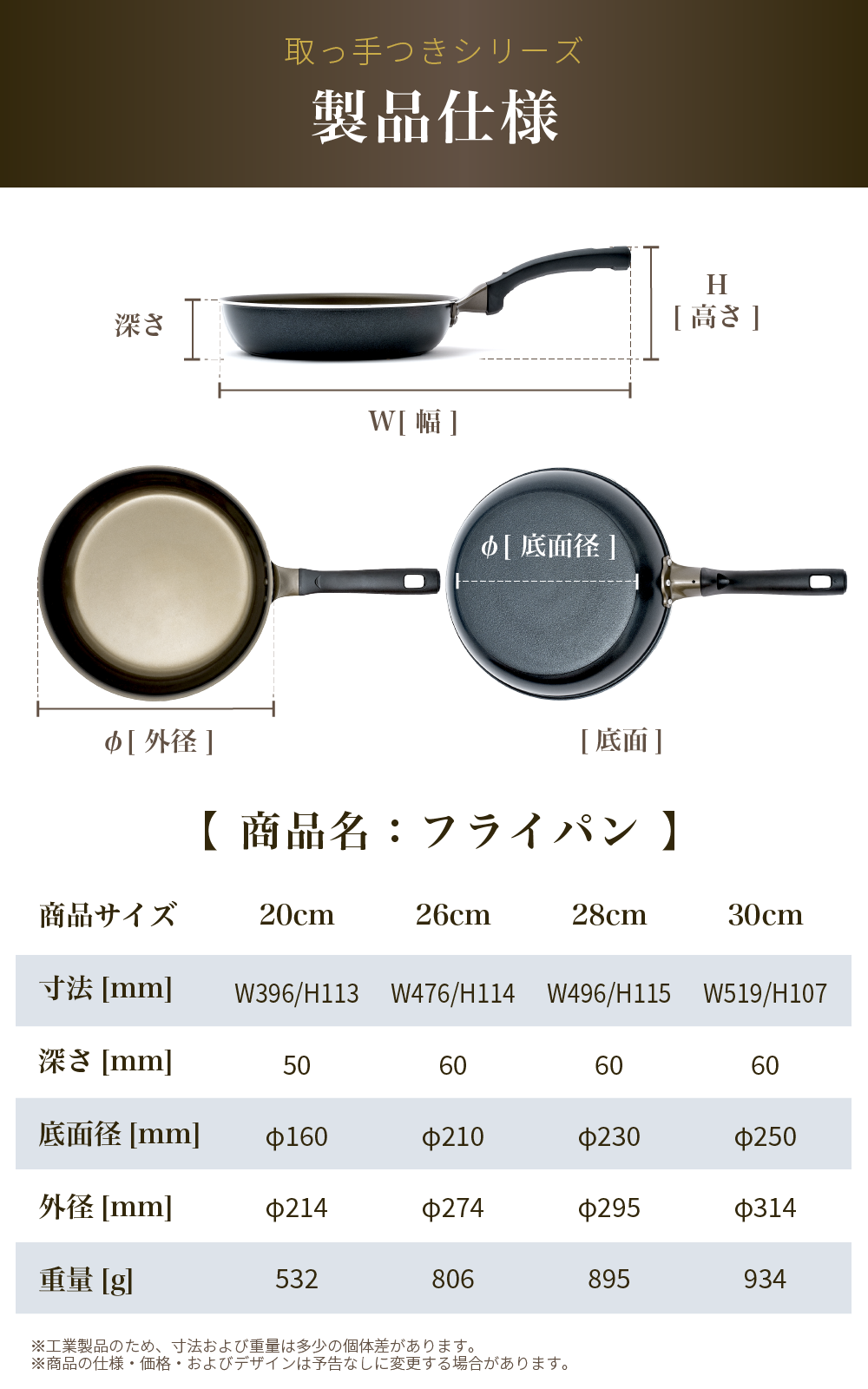 販売 取っ手の取れるフライパン 30cm